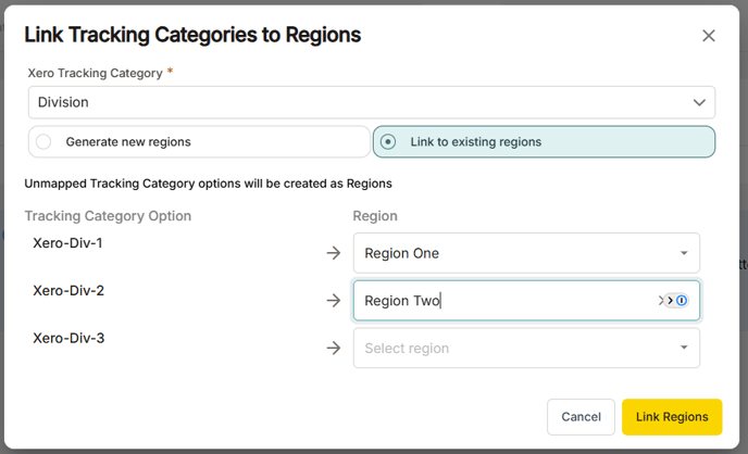 link-to-existing-regions